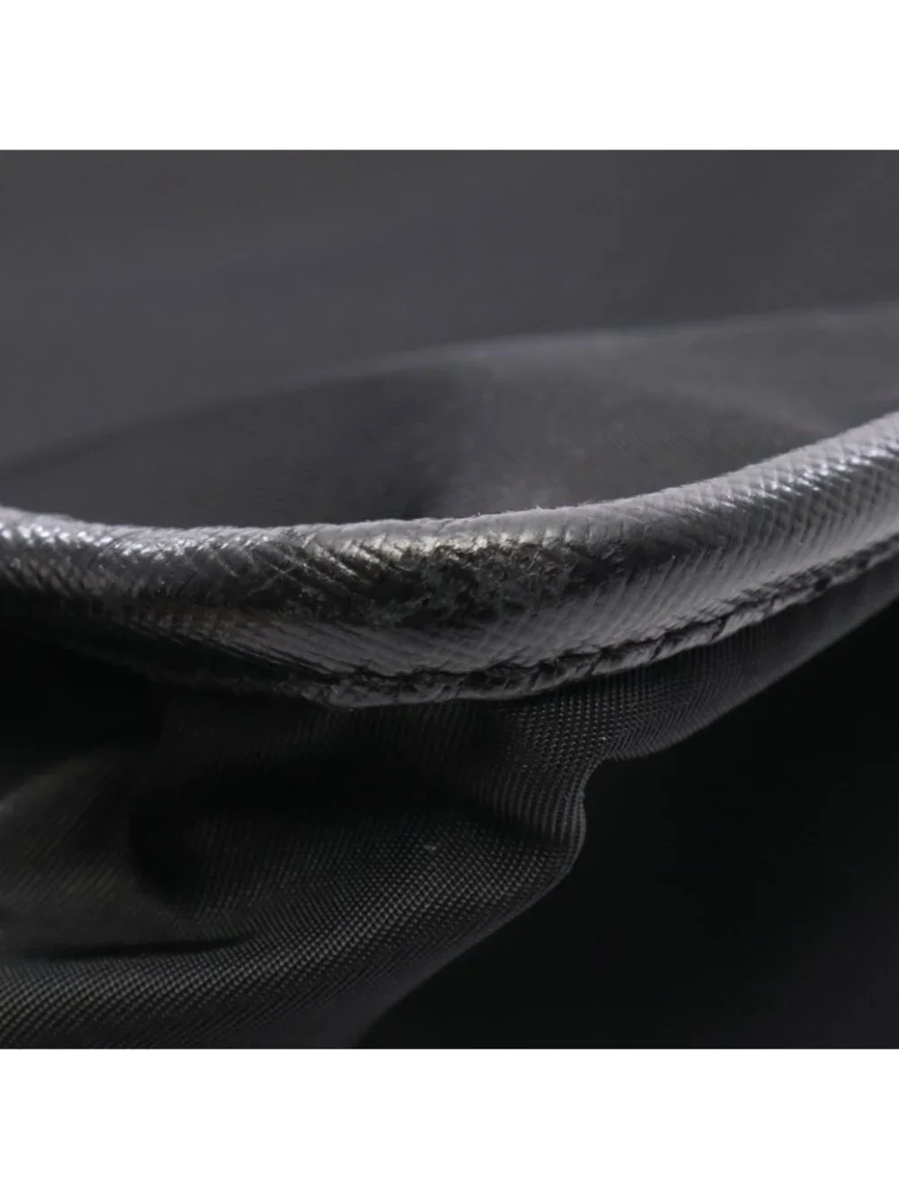 Prada Shoulder Bag Black Nylon Leather